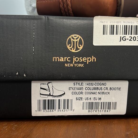 Marc Joseph Columbus Cognac ankle bootie size 6 - Picture 6 of 6